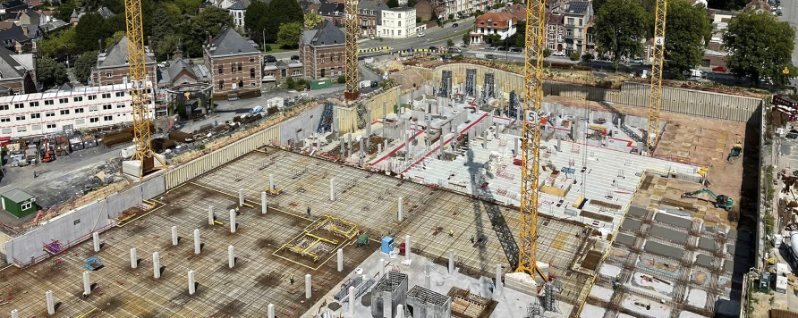 Hospital construction accelerated with the help of MevaDec, MEP and MT 60