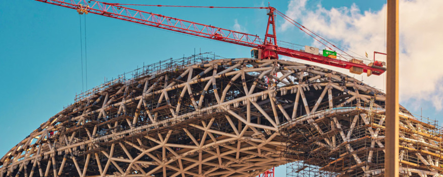 Constructing the world’s most complex building with MEVA MGC climbing system and Mammut 350 formwork