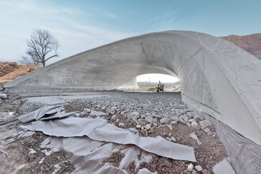 Unique Tunnel Arch - MEVA project: “Am Aubuckel” cycling tunnel Mannheim, Germany