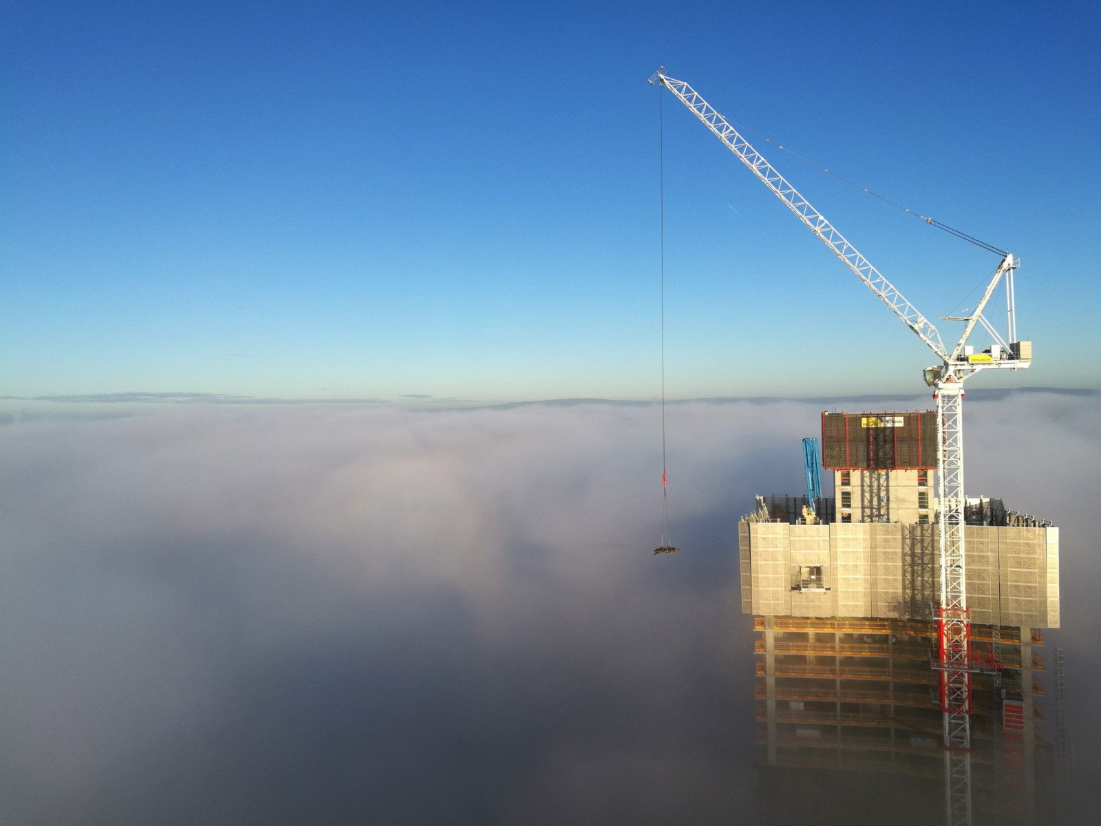 Newly built tower blocks in Manchester using MEVA MAC tower formwork system