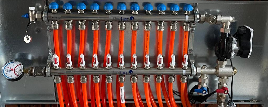 Sistem de incalzire prin pardoseala Pipelife Radopress Watt pentru o locuinta cu suprafata de 130 mp