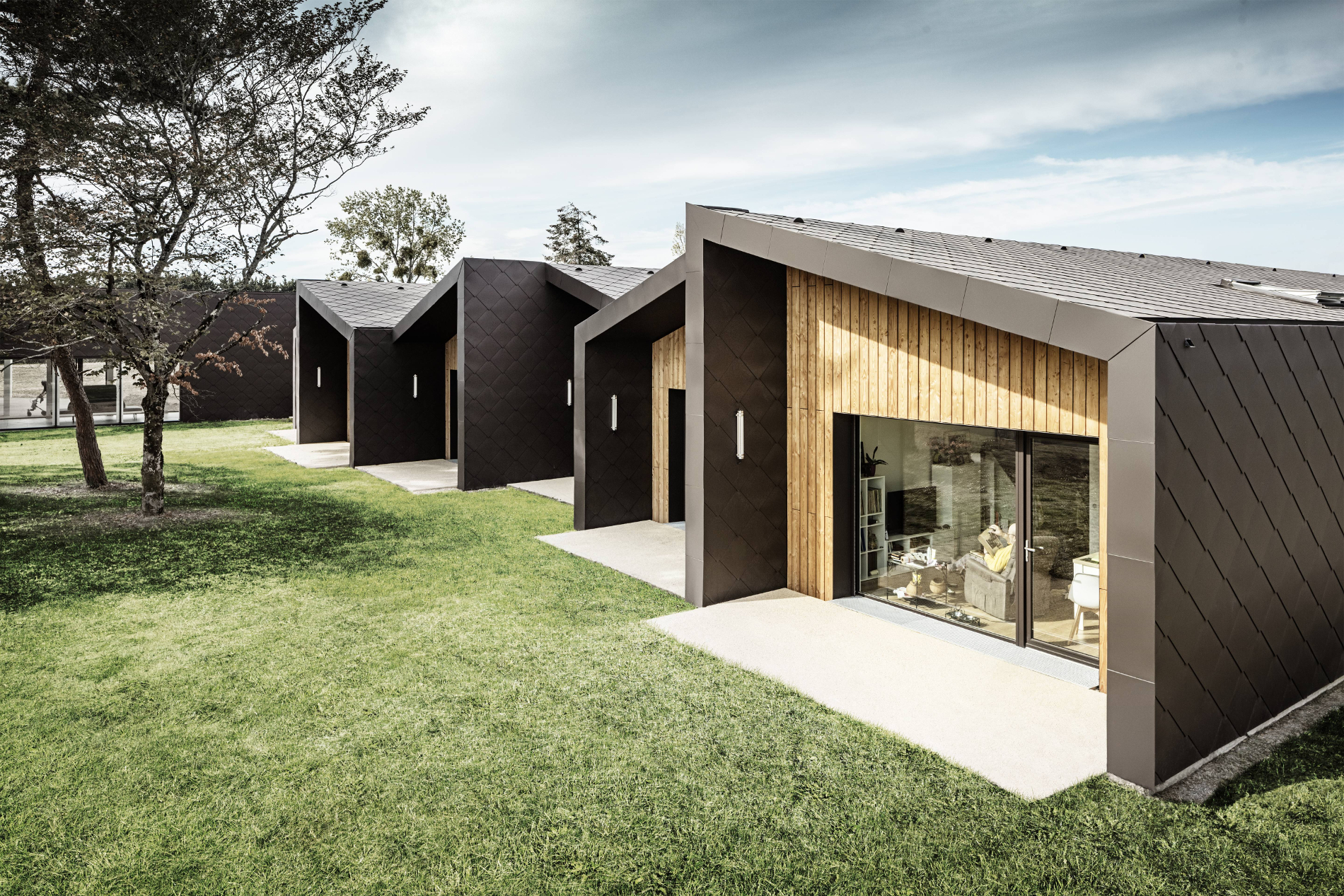 PREFA space for rhomboids: architecture for an active life in old age