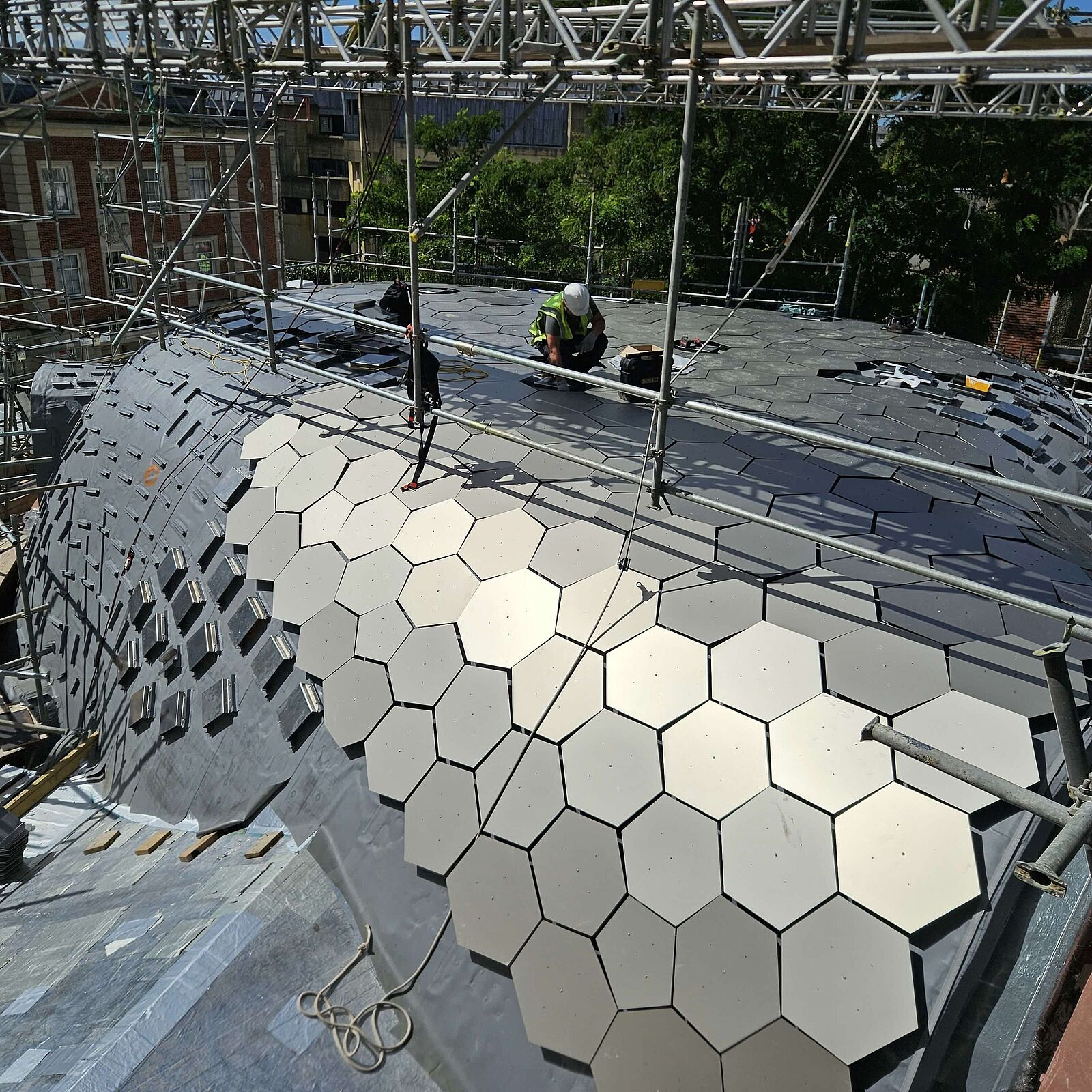 RENOLIT ALKORPLAN roofing products at the Oxford University’s Gradel Quadrangles Project