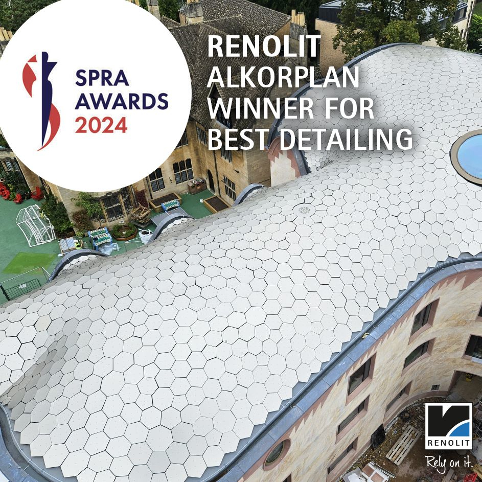 RENOLIT ALKORPLAN roofing products at the Oxford University’s Gradel Quadrangles Project