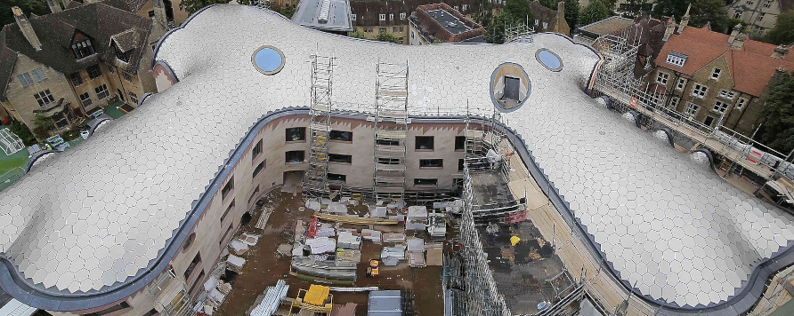 RENOLIT ALKORPLAN roofing products at the Oxford University’s Gradel Quadrangles Project