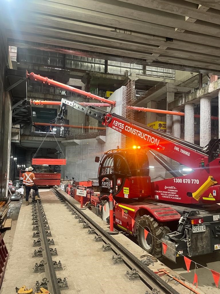 Magni works in the Sydney Metro