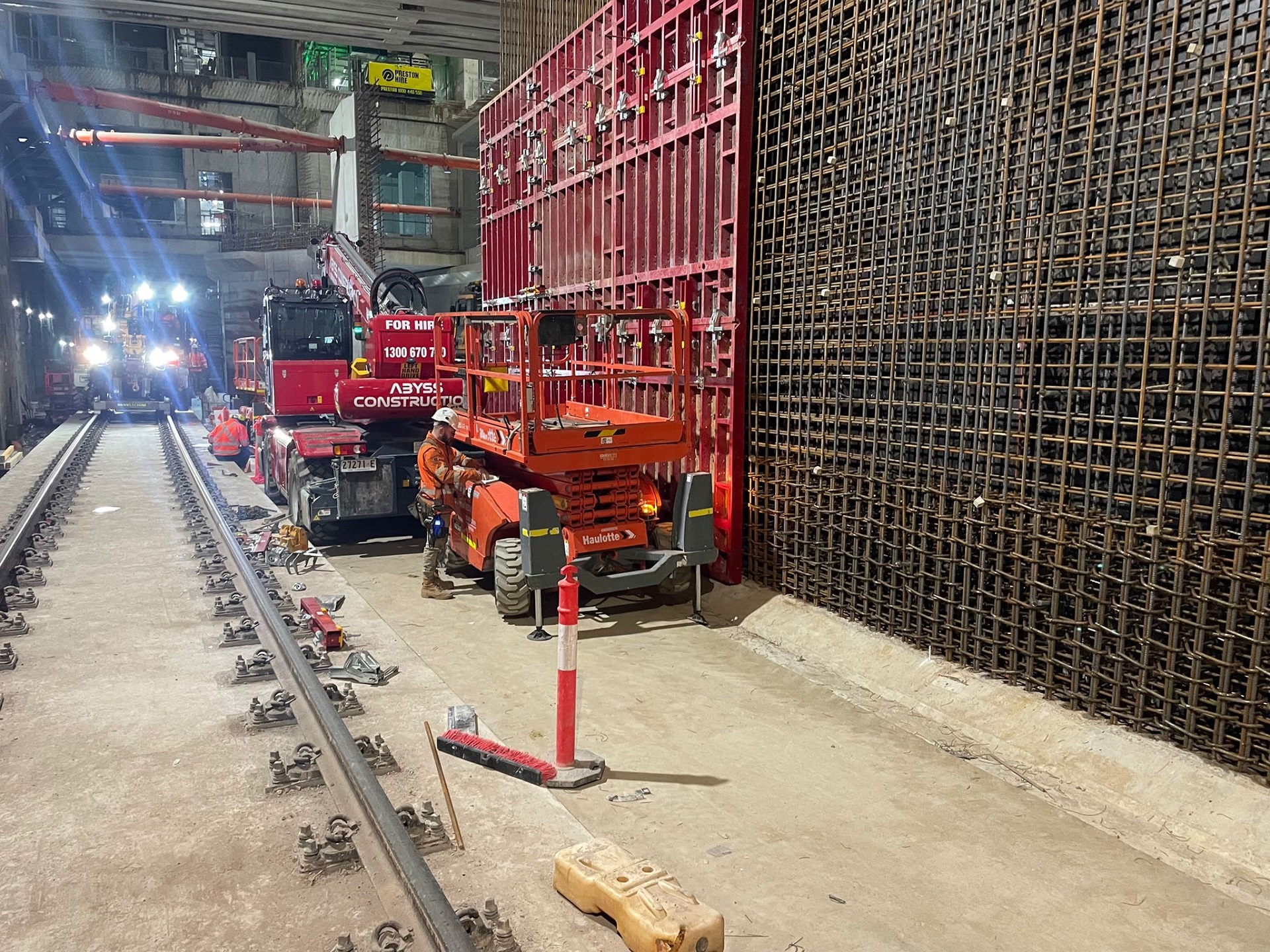 Magni works in the Sydney Metro