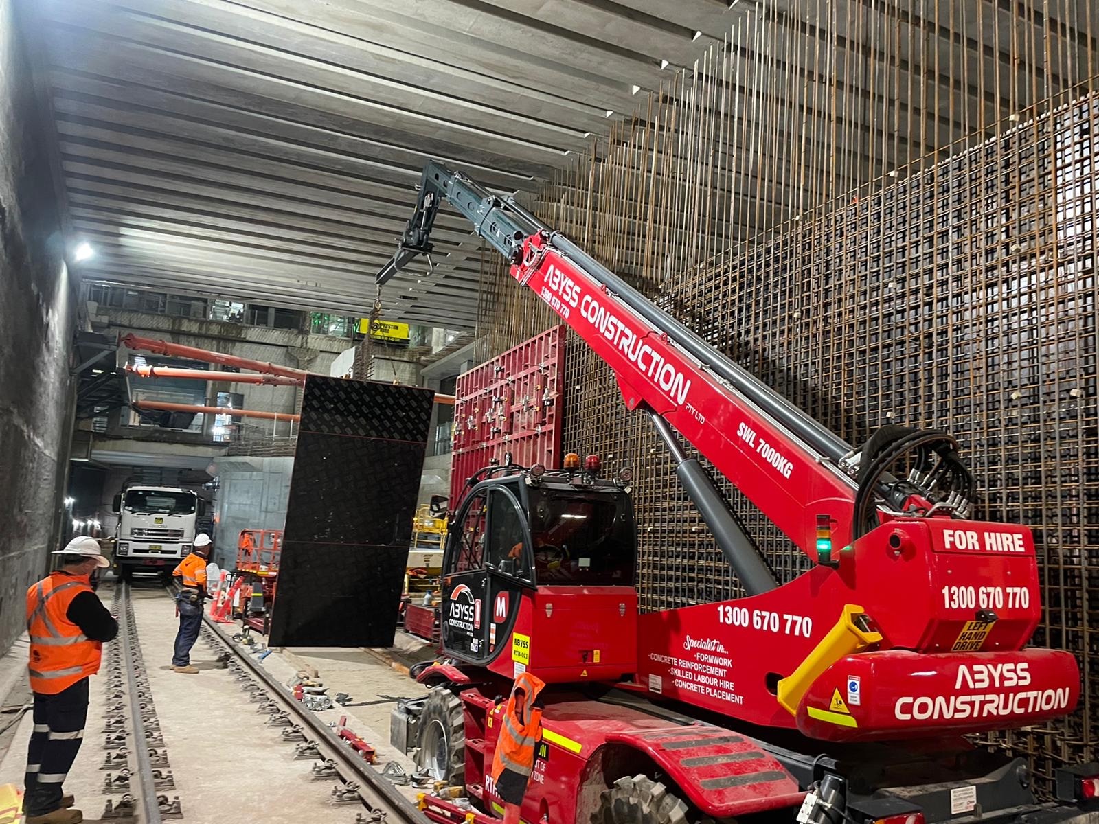 Magni works in the Sydney Metro