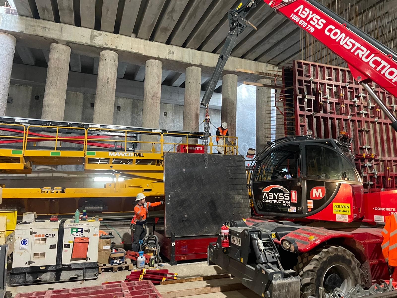 Magni works in the Sydney Metro