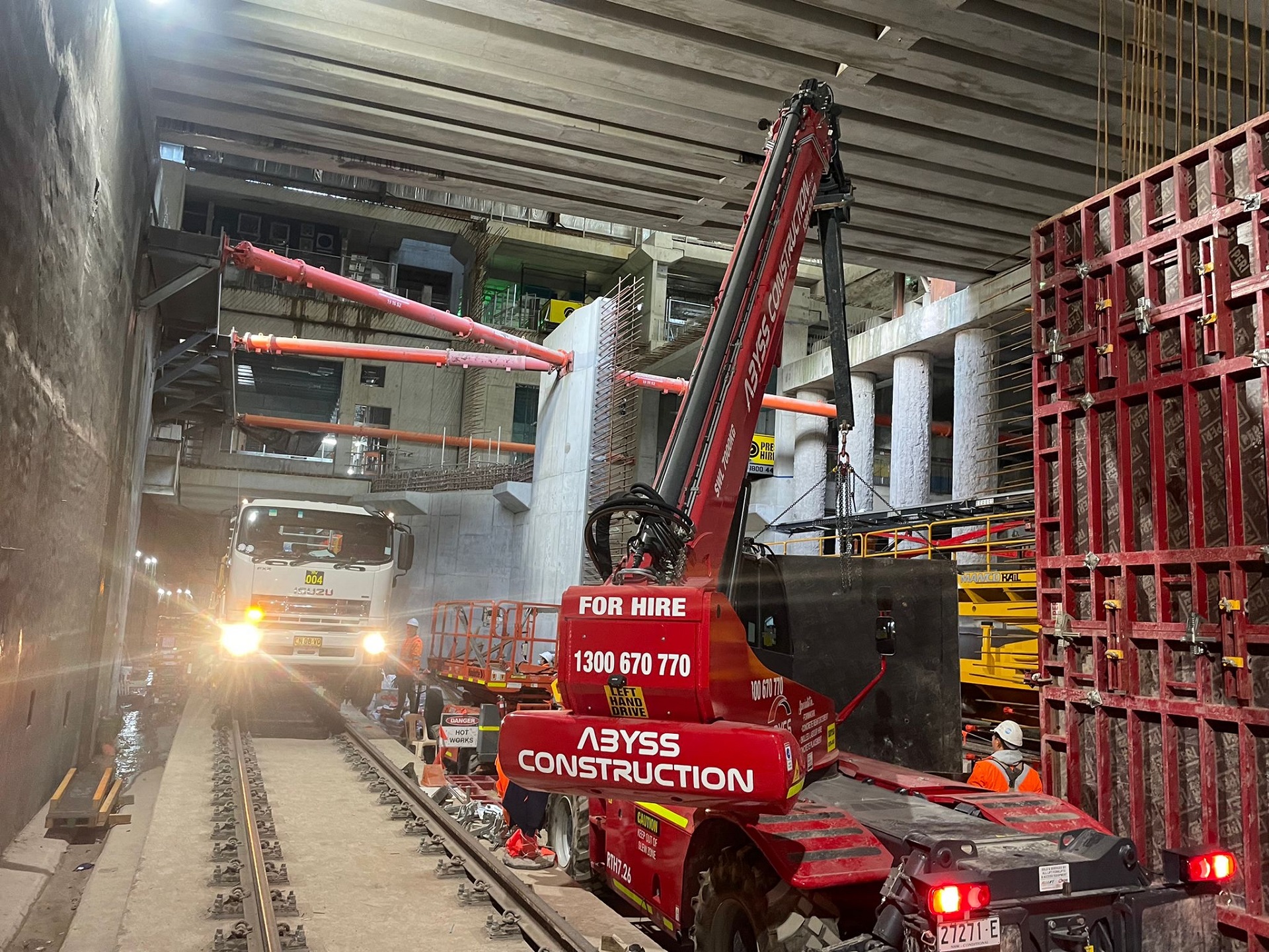 Magni works in the Sydney Metro