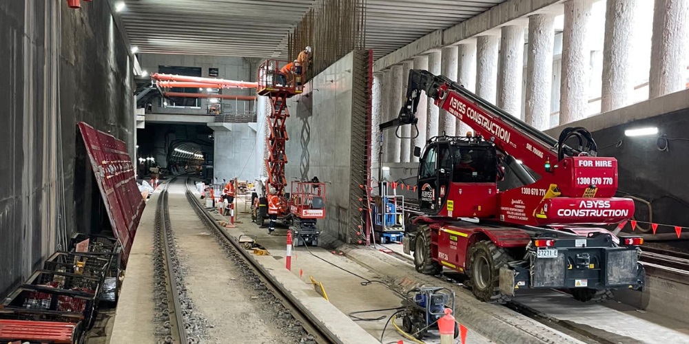 Magni works in the Sydney Metro