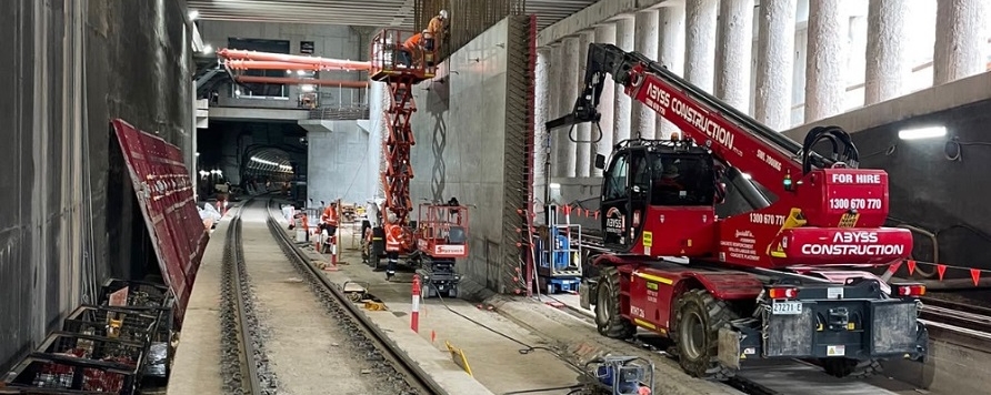 Magni works in the Sydney Metro