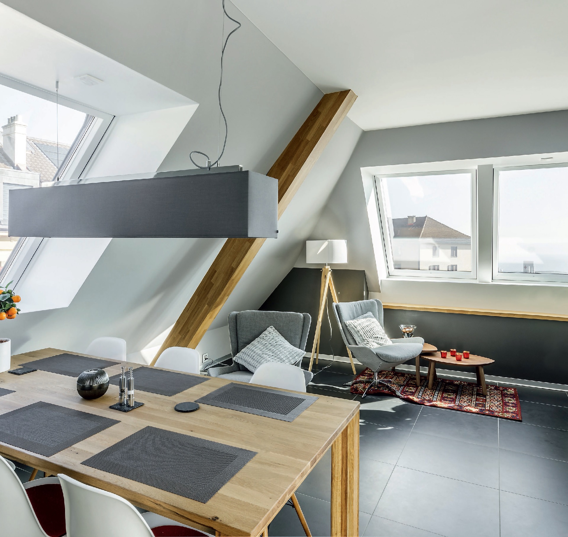 Old residential building renovation Neuchatel, Switzerland