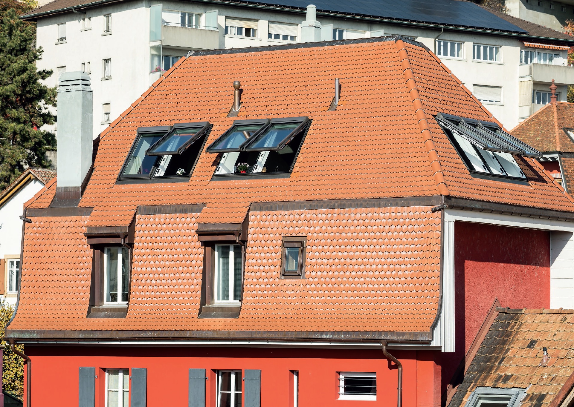 Old residential building renovation Neuchatel, Switzerland