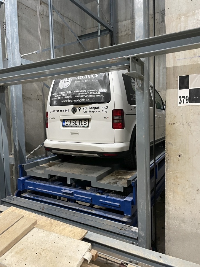 Sistem de parcare de tip parcare automtizata pe orizontala Parking Smart la complexul Maurer Panoramic din Cluj Napoca