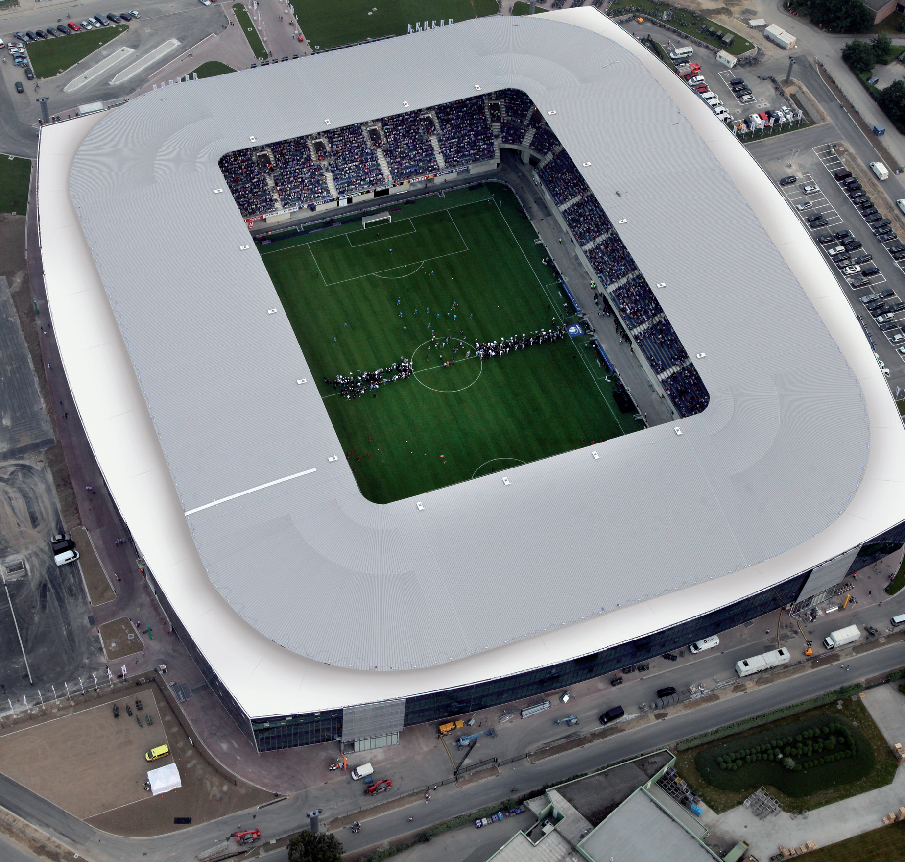 RENOLIT ALKORBRIGHT membrane pentru acoperisuri - Ghelamco football stadium - Belgium