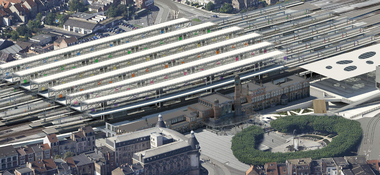 RENOLIT ALKORBRIGHT membrane pentru acoperisuri - Ghent Railway station - Belgium