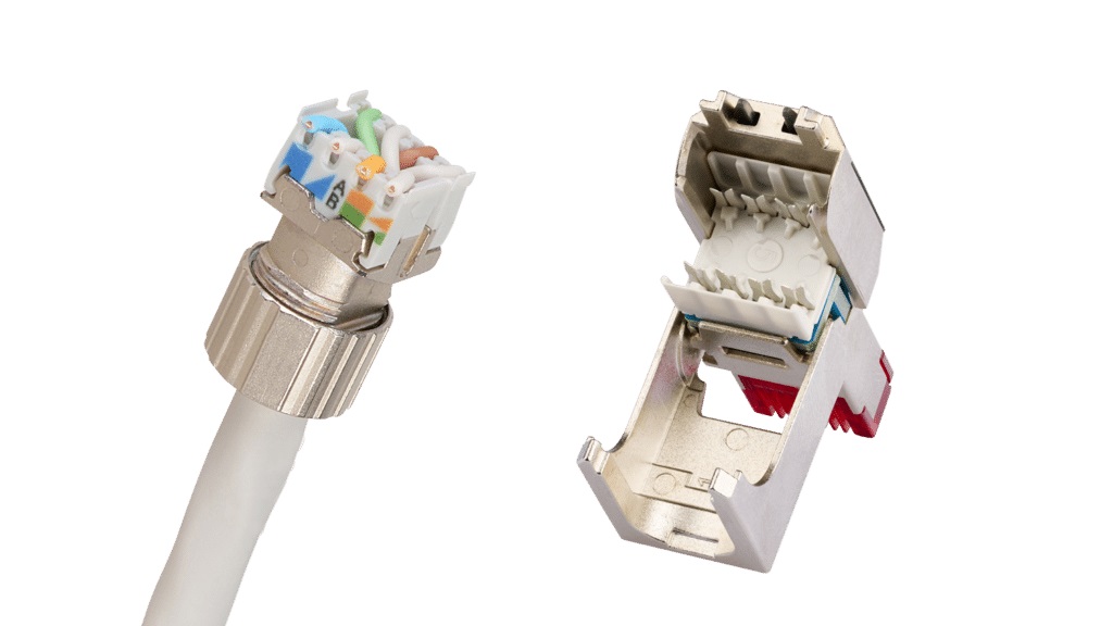 Conector R&M FM45 EL Cat. 6A - posibilitati de contact