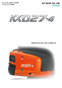 Mini-excavator Kubota KX027-4 - prezentare detaliata