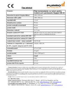 Placa termoizolanta cu nuturi Noppjet UNI 30 - fisa tehnica