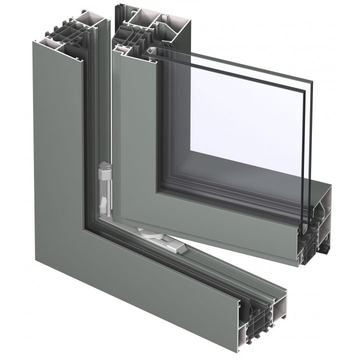 Sistem de fereastra Reynaers MasterLine 8 - Vedere exterioara, pozitie deschisa