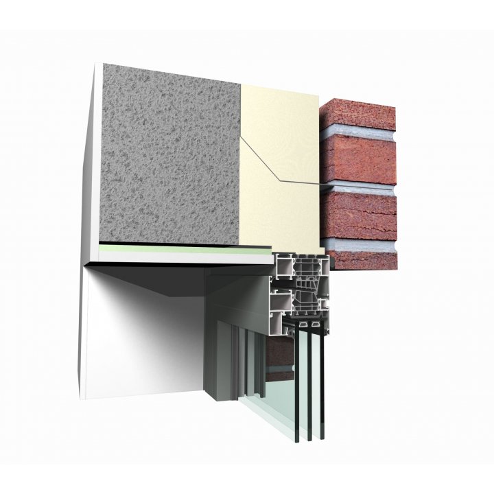 Sistem de fereastra Reynaers MasterLine 8 - Detaliu conectare cladire tip B superior