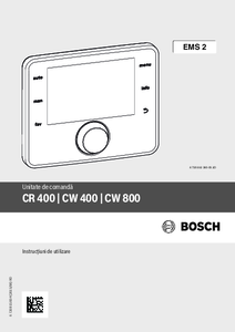 Termostat Bosch cu senzor de exterior CW400
<BR>Instructiuni de utilizare - instructiuni de montaj