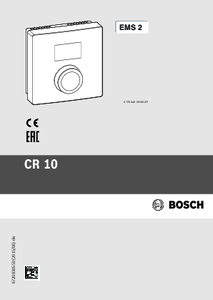 Termostat ambiental Bosch CR10
<BR>Instructiuni de utilizare - instructiuni de montaj