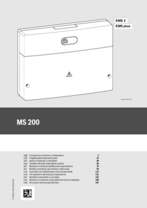 Modul solar Bosch MS200
<BR>Instructiuni de instalare pentru specialisti - instructiuni de montaj