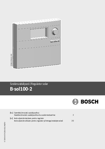 Automatizare pentru sistem solar Bosch B sol 100-2
<BR>Instructiuni de instalare pentru specialisti - instructiuni de montaj
