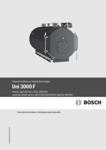 Cazan din otel pentru apa calda Uni 3000 F (120-1850 kW)
<BR>Instructiuni de instalare si intretinere pentru specialist - instructiuni de montaj