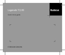 Termostat inteligent Buderus Logamatic TC100 - instructiuni de montaj
