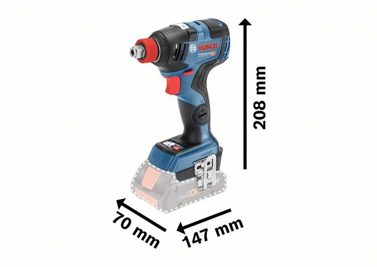Masina de gaurit si insurubat Bosch GDX 18V-200 C, cu acumulator