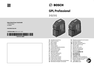 Nivela laser cu puncte Bosch GPL 3 G Professional - instructiuni de montaj