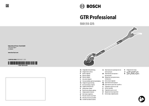 Slefuitor Bosch GTR 550 Professional pentru pereti din gips-carton - manual de utilizare - prezentare generala