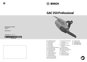 Ferastrau Bosch GAC 250 Professional - manual de utilizare - prezentare generala