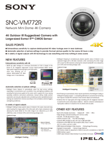 Camera de supraveghere Sony SNC-VM772R - fisa tehnica