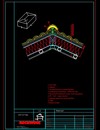 Termoizolatie acoperis mansardat - detaliu de coama - detalii CAD