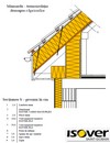 Mansarda - Termoizolatia deasupra capriorilor - ISOVER VARIO® KM Duplex UV - detalii CAD