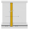 Perete de compartimentare - Simpla placare, simpla structura - ISOVER Piano - detalii CAD