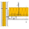 Plafon suspendat - ISOVER Akusto - detalii CAD