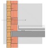 Perete exterior din caramida cu goluri, sau din BCA, termoizolat cu ETICS - ISOVER Profi Fassade - detalii CAD