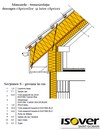 Mansarda - Termoizolatia deasupra capriorilor si intre capriori - ISOVER Uniroll Plus - detalii CAD