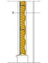 Perete de hala metalica - Intr-un strat - ISOVER KB - detalii CAD