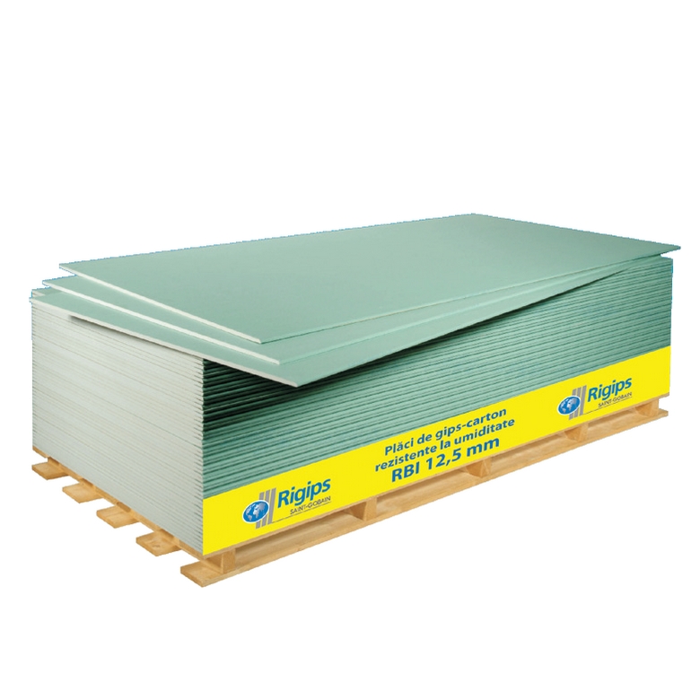 Rigips® RBI, placi de gips-carton rezistente la umiditate