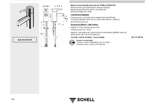 Baterii monocomanda Schell Modus EH - fisa tehnica