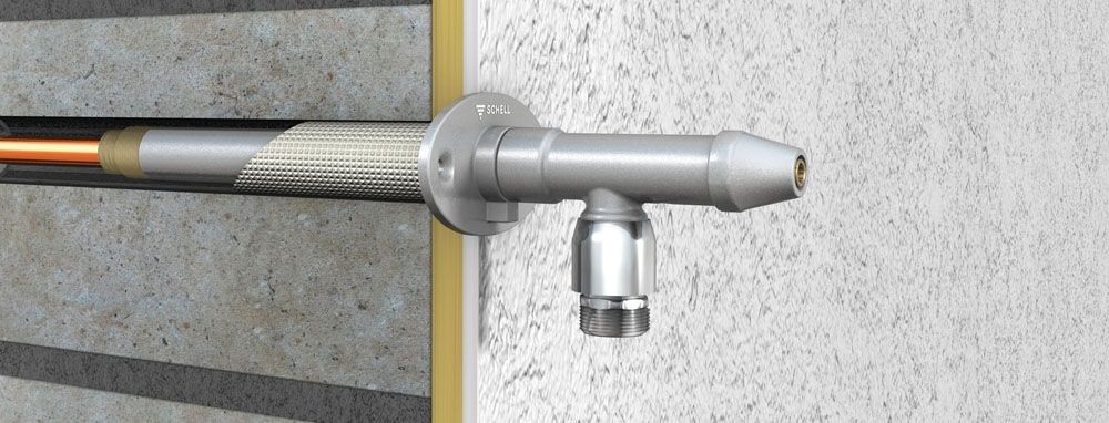 Robinet antiinghet SCHELL Polar II cu actionare din exteriorul peretelui 