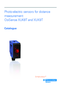 Senzor OsiSense XUK9T detectie poduri rulante - fisa tehnica
