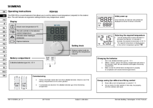 Termostat RDH100 - instructiuni de montaj