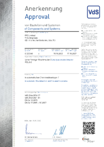 Detector optic liniar de fum Siemens FDL242 - certificat